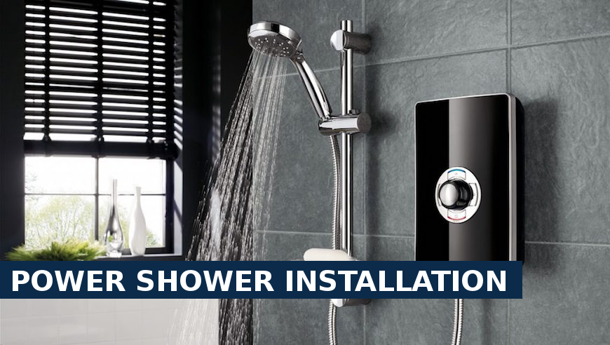 Power shower installation Teddington